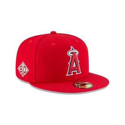 Sapca New Era Los Angeles Angels MLB 60th Anniversary Authentic Collection 59FIFTY Fitted - Rosii